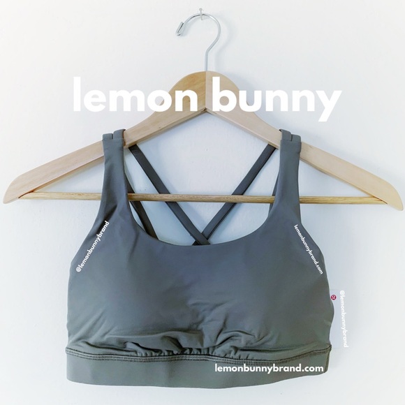 lululemon athletica Other - lululemon Energy Bra in Grey Sage Green Neutral Size 4 Brand New NWT